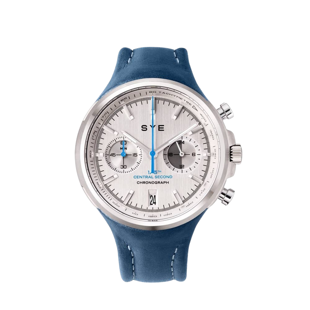 MOT1ON Chronograph | Silver Edition | SYE Blue