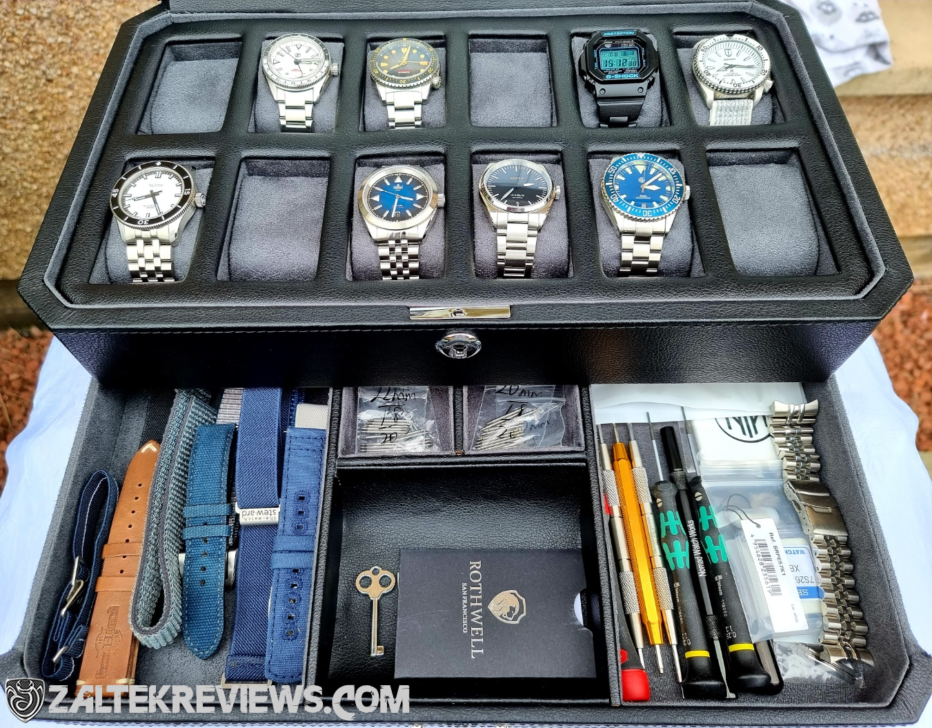 Blacklist Rothwell 12 Slot Watch Box Review