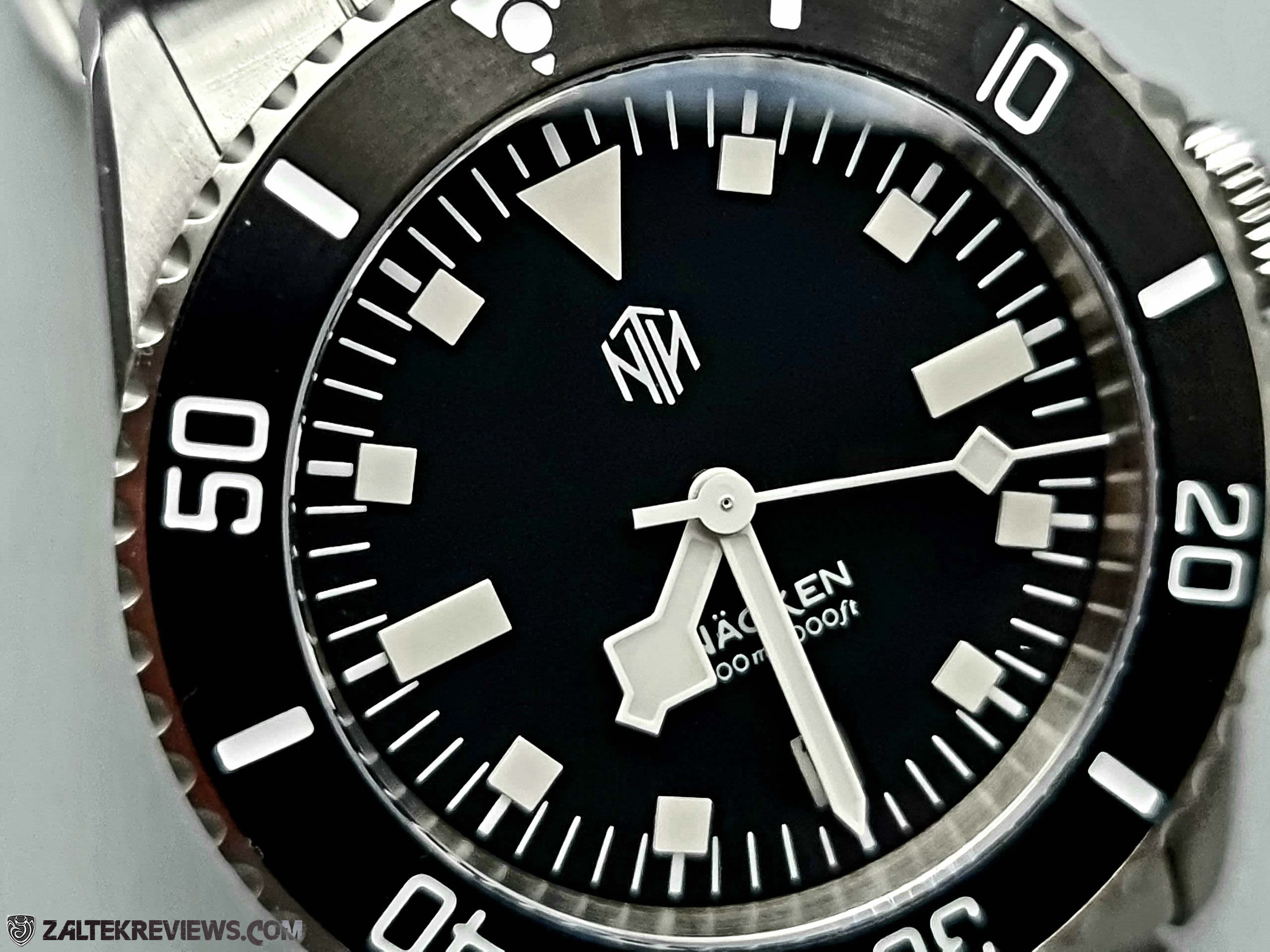 NTH Näcken v2 Modern Black Dive Watch Review